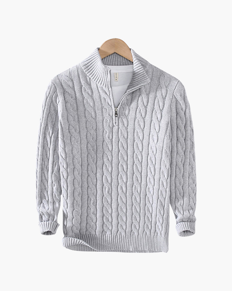 Yusuf - Half Zip Sweater Long Sleeve Ribbed