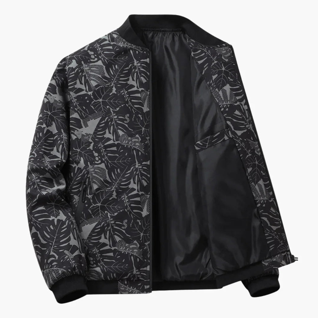 Benedict - Textured Bomber Jacket Long Sleeve