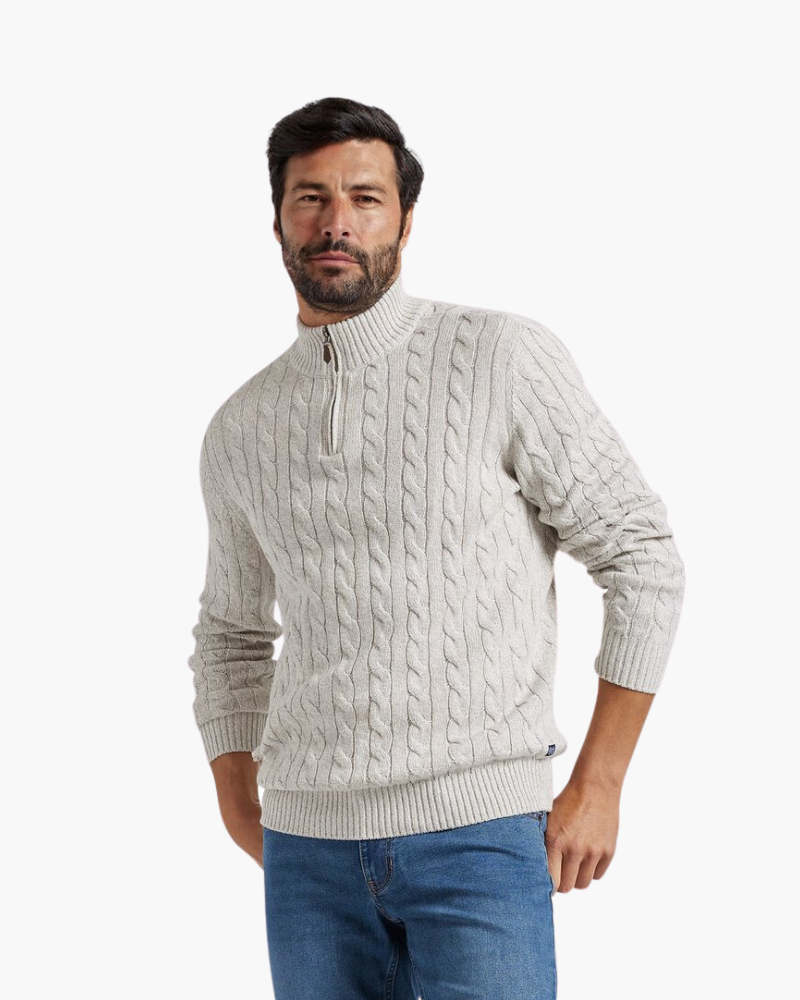 Yusuf - Half Zip Sweater Long Sleeve Ribbed