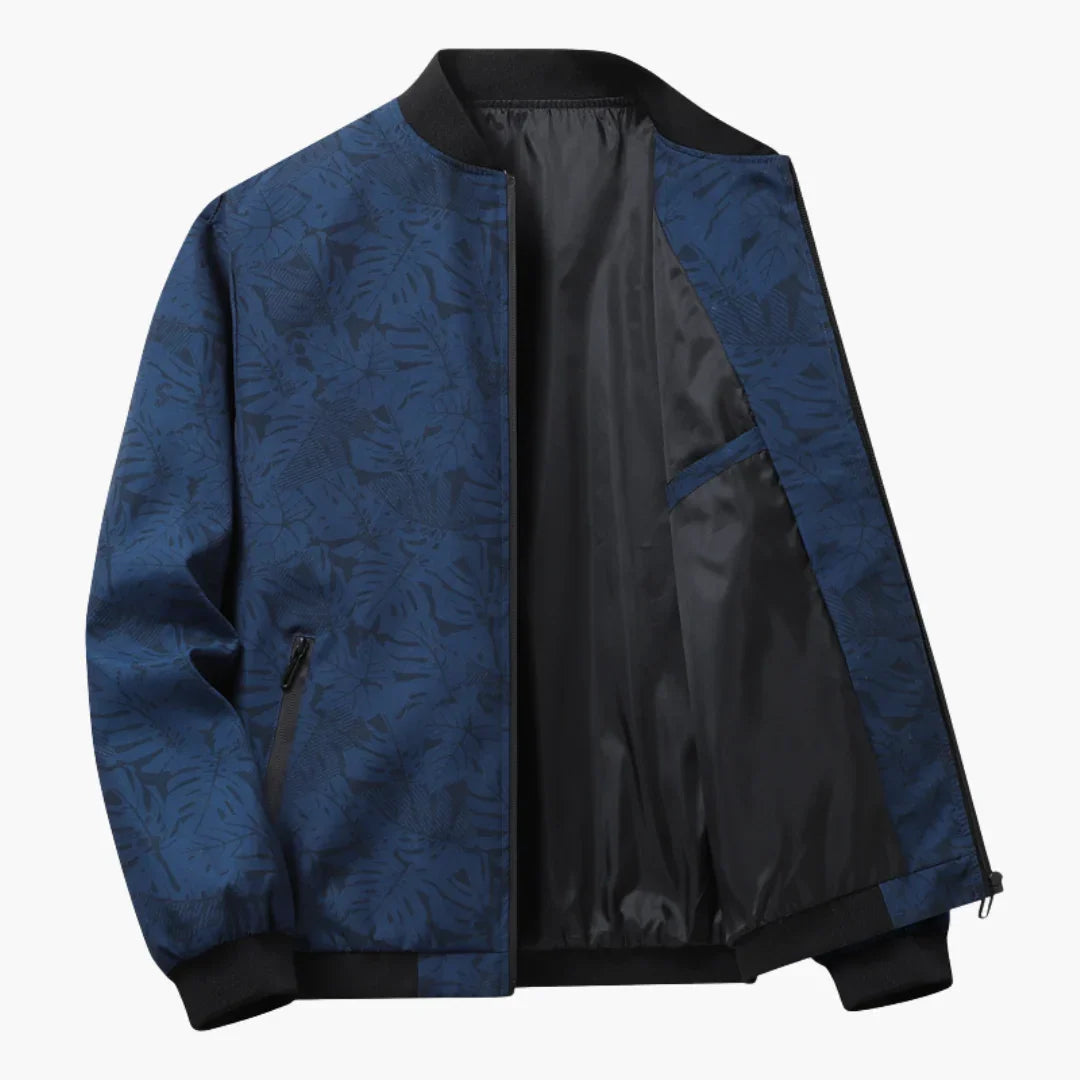 Benedict - Textured Bomber Jacket Long Sleeve