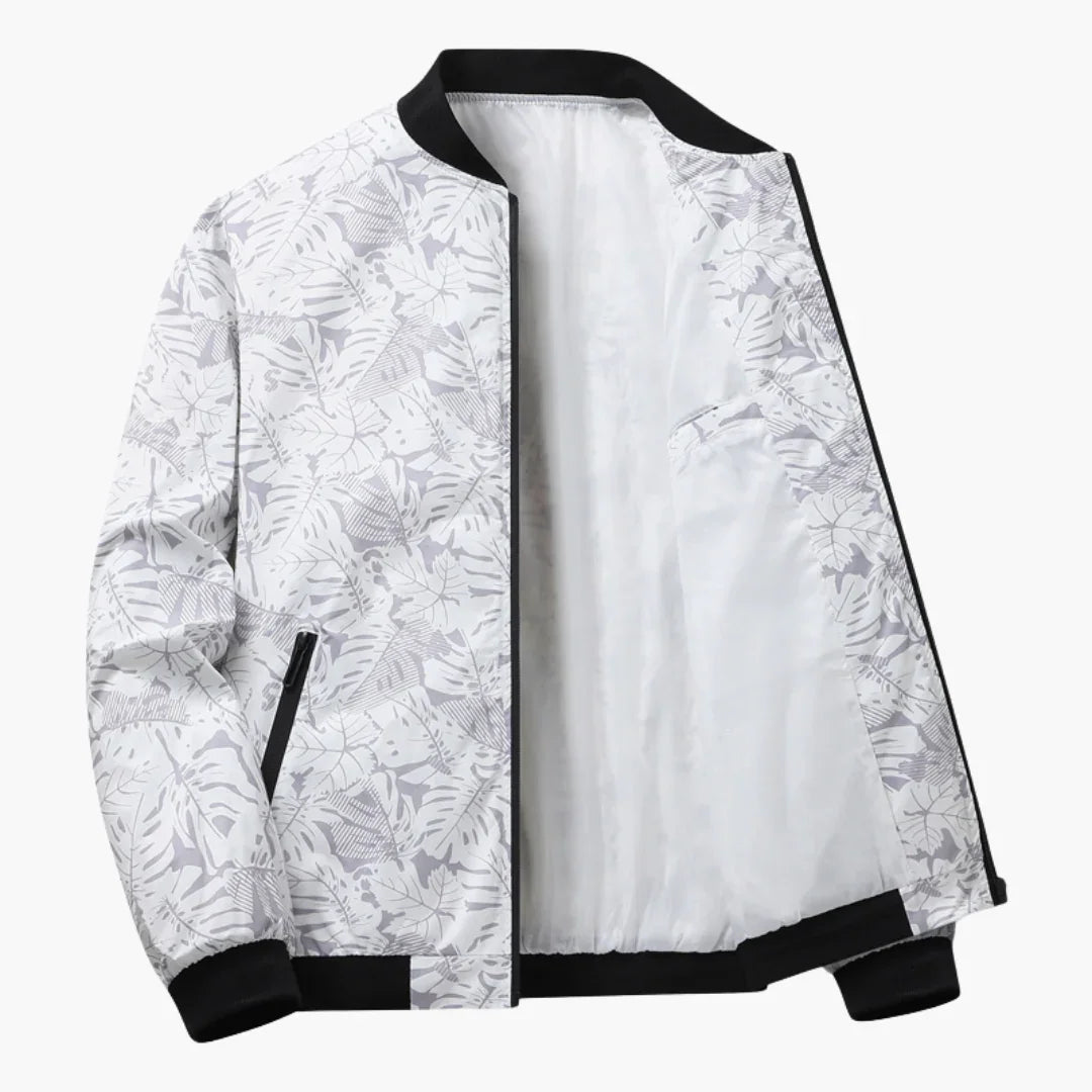Benedict - Textured Bomber Jacket Long Sleeve