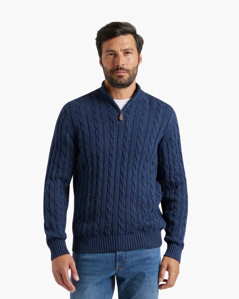 Yusuf - Half Zip Sweater Long Sleeve Ribbed