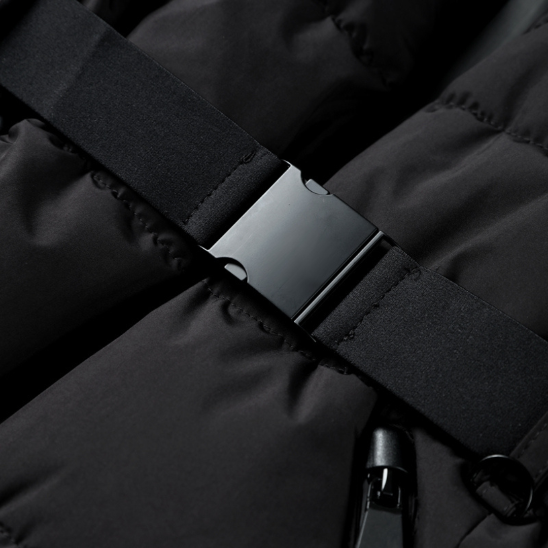 Amber - Puffer Jacket Fitted Waist Quilted