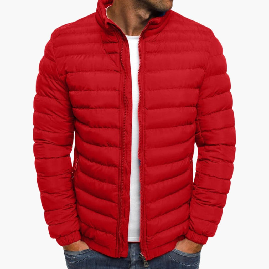 Jensen - Quilted Jacket Straight Fit Long Sleeve