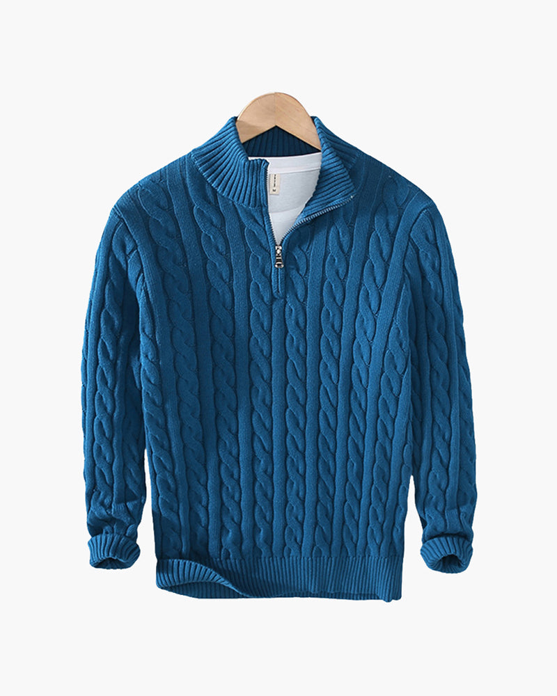 Yusuf - Half Zip Sweater Long Sleeve Ribbed