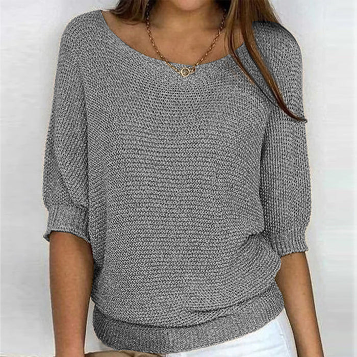 Adele - Ribbed Sweater Long Sleeve Regular Fit