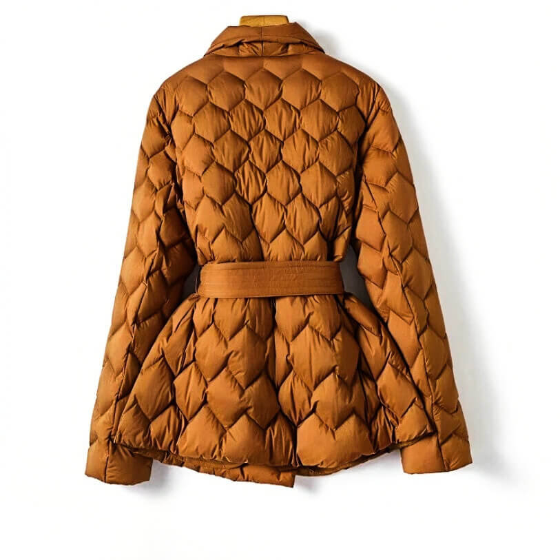Beatrice - Quilted Down Coat Mid-Length Design