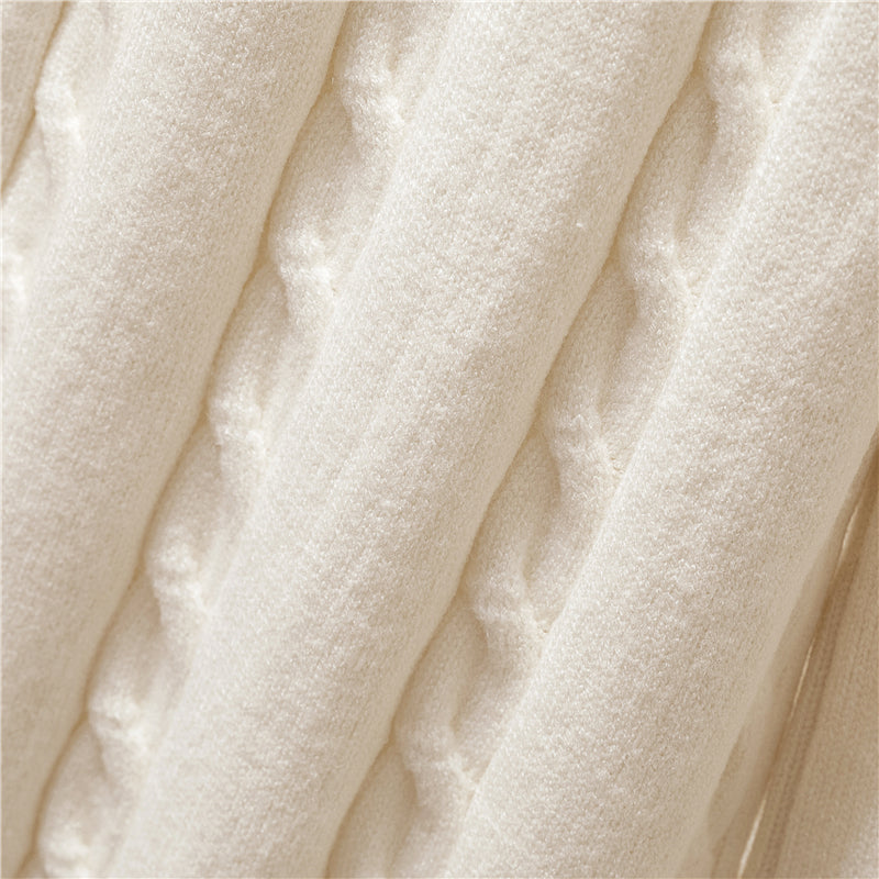 Linnea - Three-Piece Knit Set Turtleneck Vest