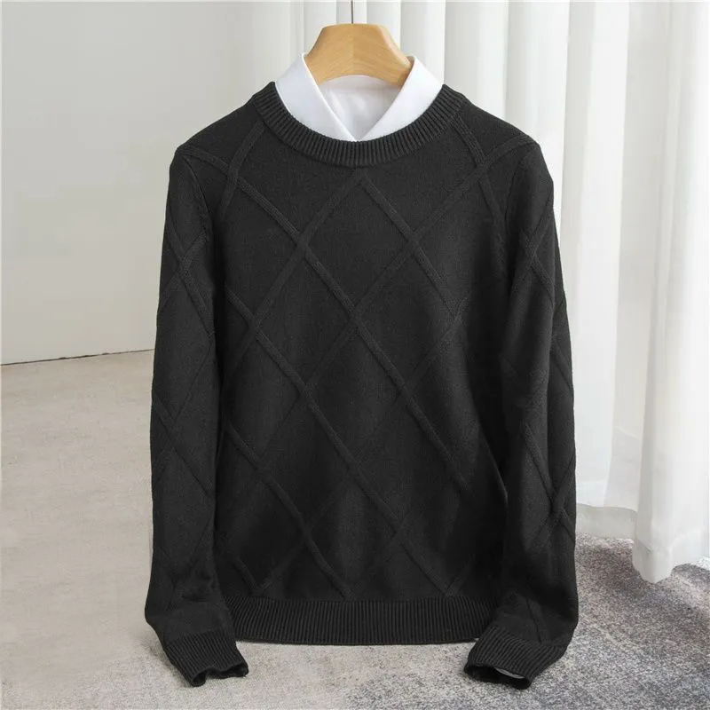 Sterling - Argyle Knit Sweater Long Sleeve
