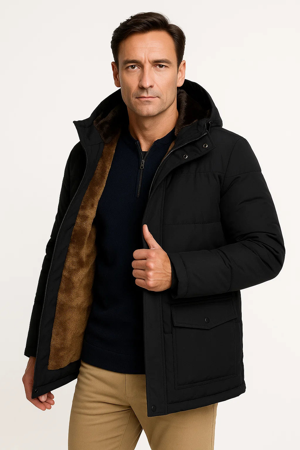 Boris - Quilted Padded Jacket Oversized Fit