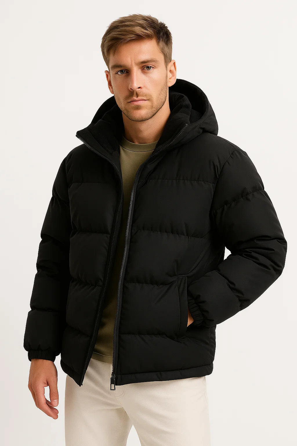 Boaz - Puffer Jacket Straight Cut with Hood