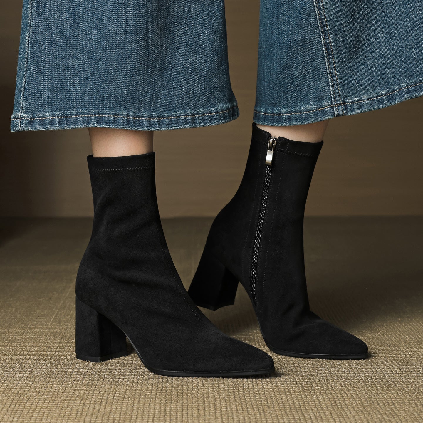 Autumn - Sleek Ankle Boots with Zipper