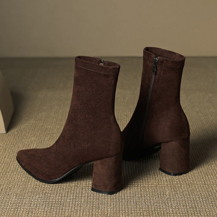 Autumn - Sleek Ankle Boots with Zipper