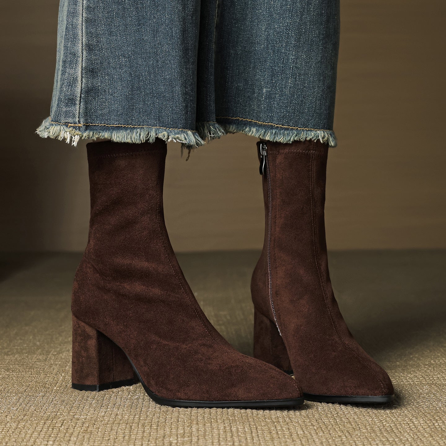 Autumn - Sleek Ankle Boots with Zipper