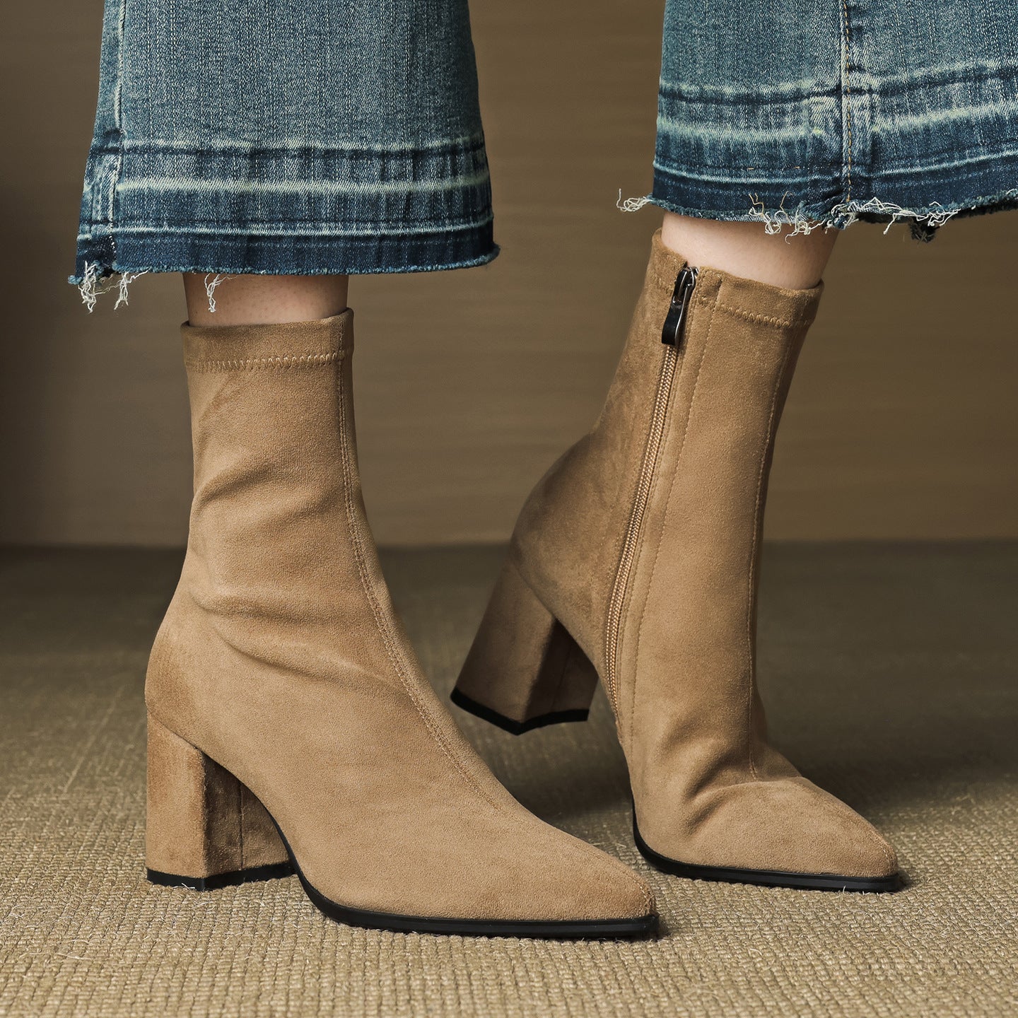 Autumn - Sleek Ankle Boots with Zipper
