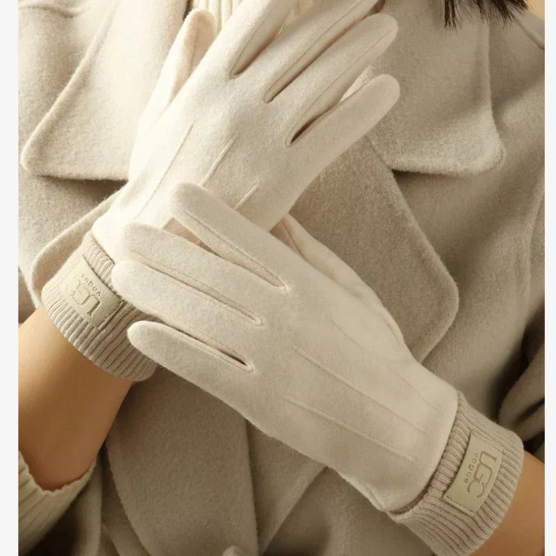 Bianca - Touchscreen Gloves Ribbed Cuff Design