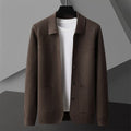 Sawyer - Ribbed Cardigan with Sharp Collar