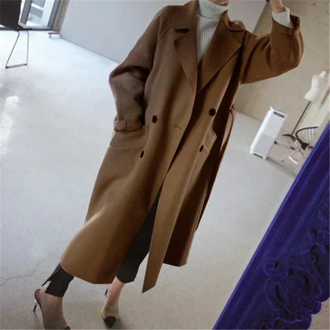 Elisa - Long Coat Tailored Fit Long Sleeve