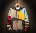 Alan - Color Block Hoodie with Drawstring