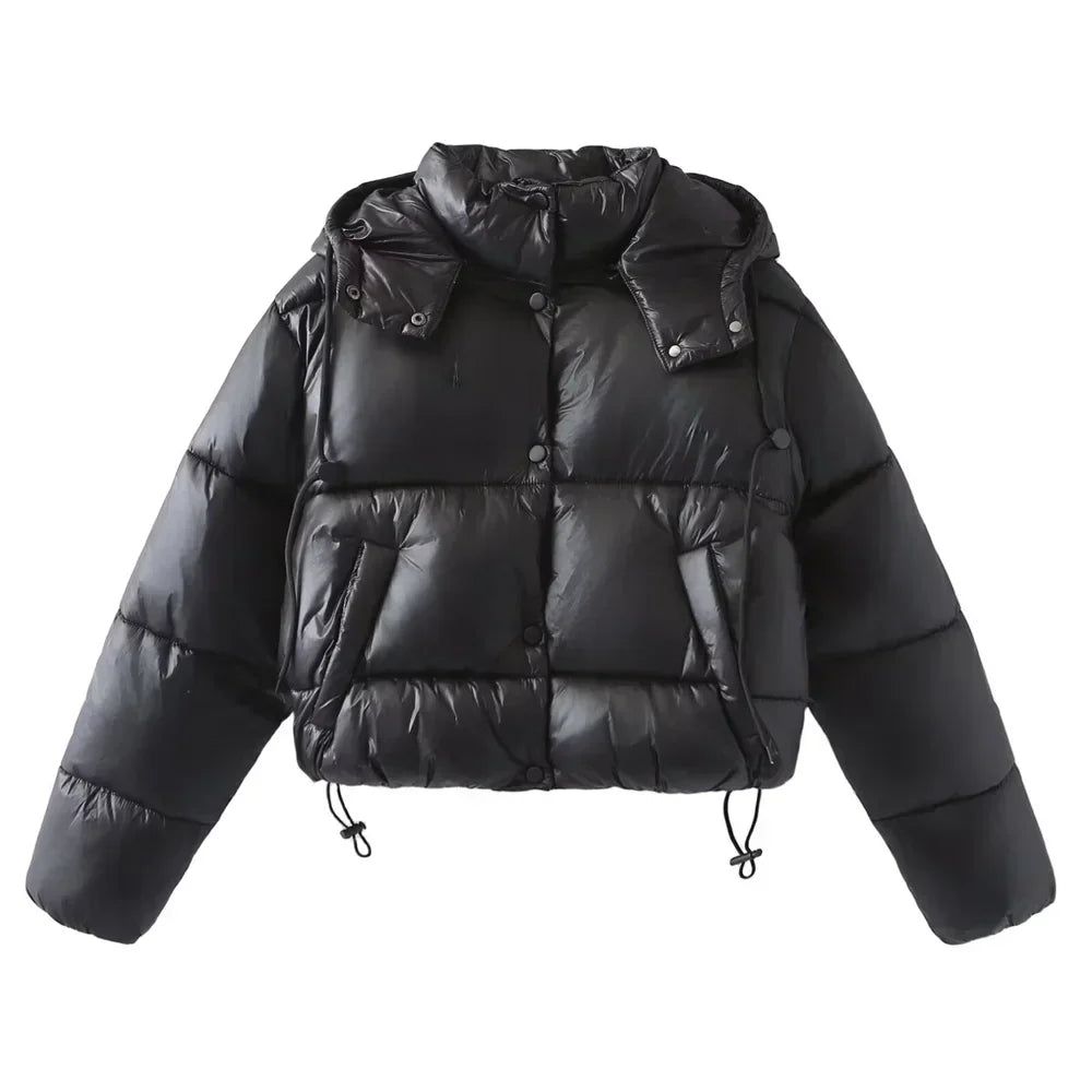 Amanda - Quilted Puffer Jacket Straight Cut