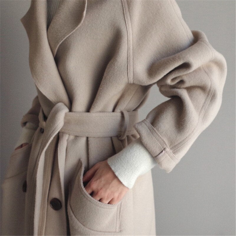 Elisa - Long Coat Tailored Fit Long Sleeve