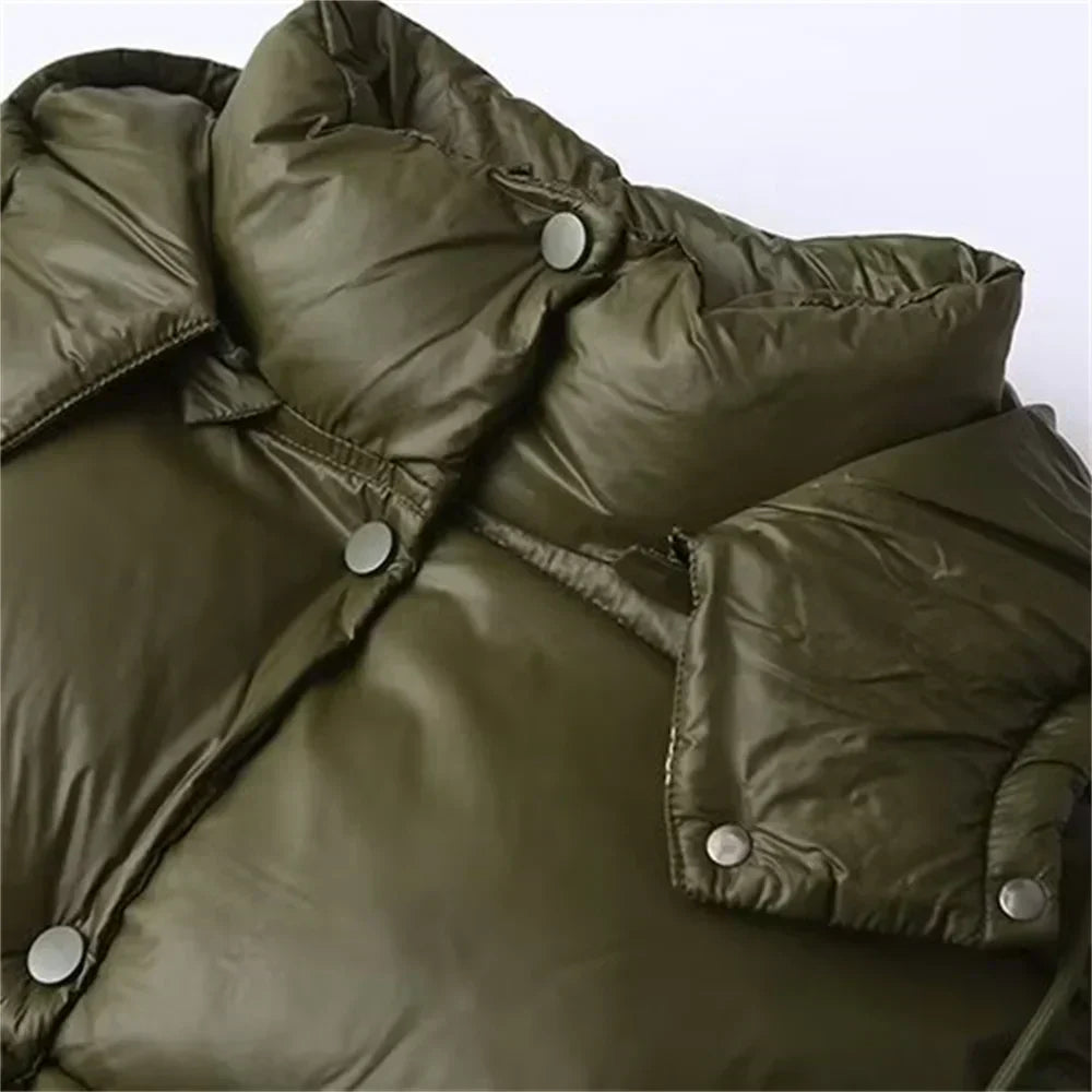 Amanda - Quilted Puffer Jacket Straight Cut