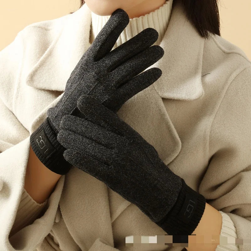 Bianca - Touchscreen Gloves Ribbed Cuff Design