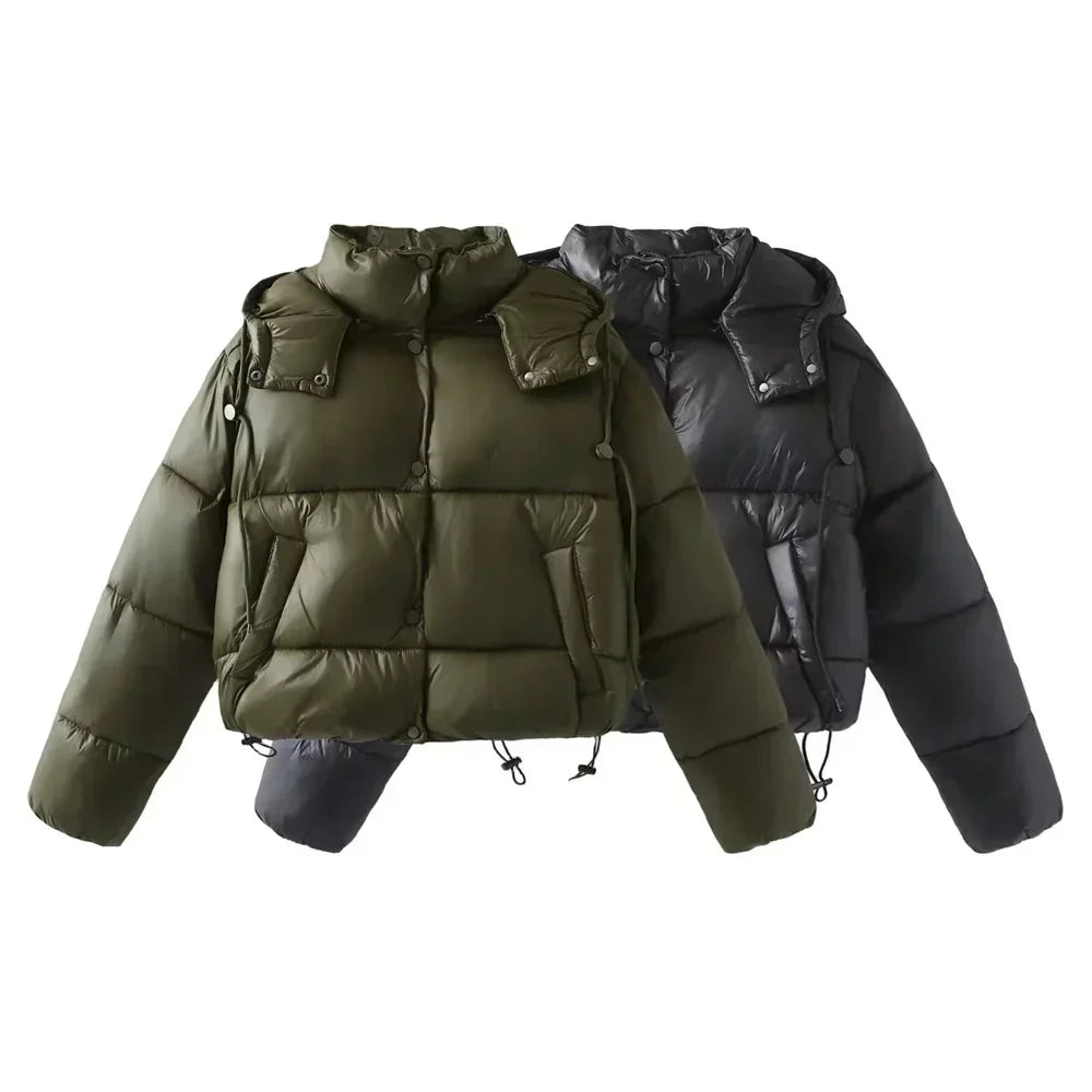 Amanda - Quilted Puffer Jacket Straight Cut