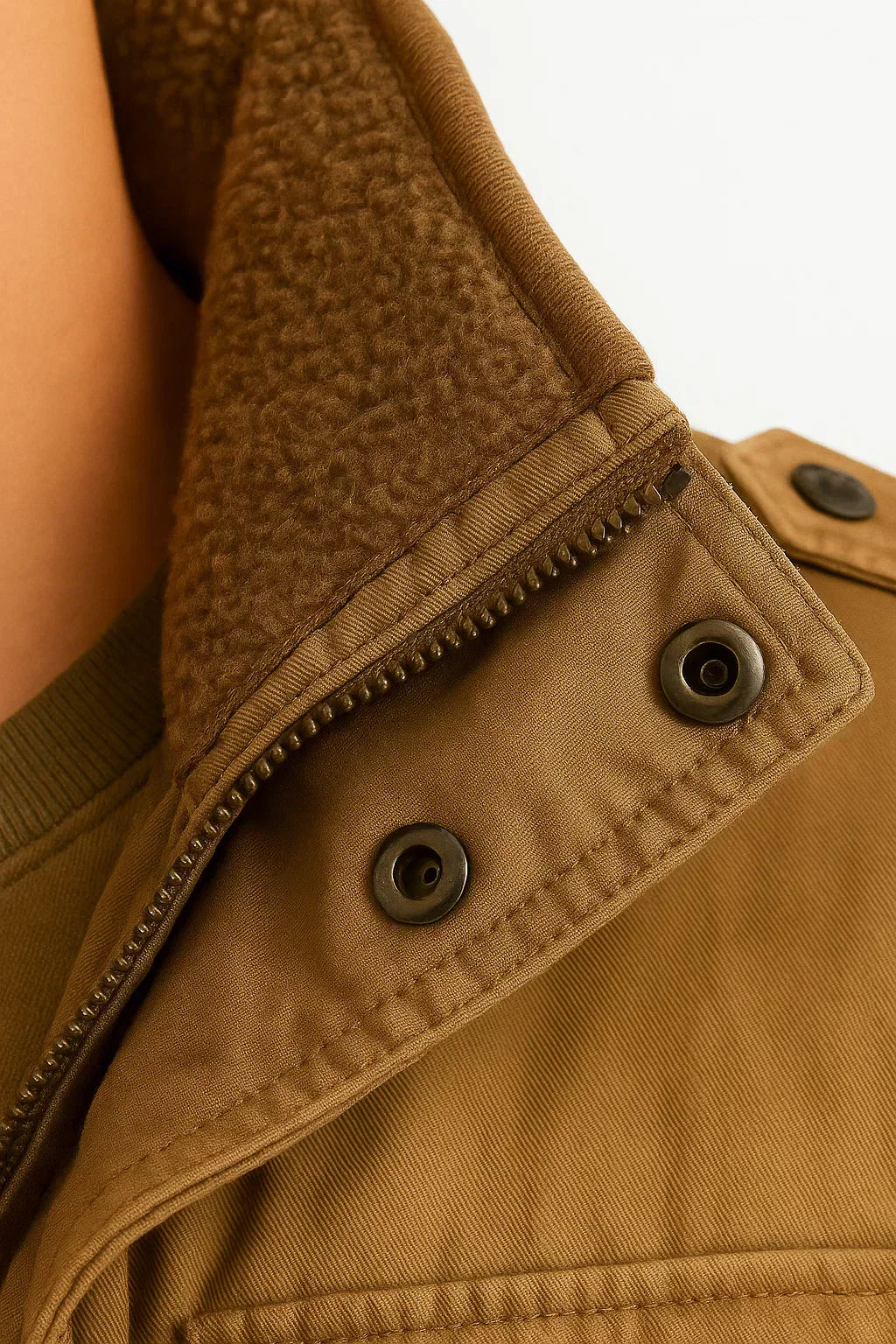 August - Army Green Jacket with Hood