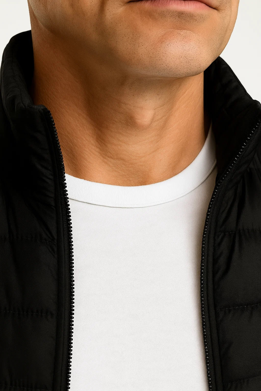 Archer - Quilted Sleeveless Vest Stand Collar