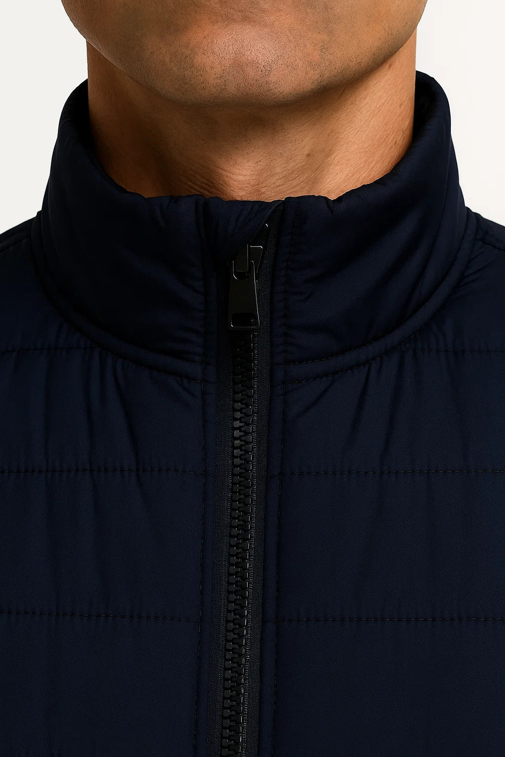 Archer - Quilted Sleeveless Vest Stand Collar