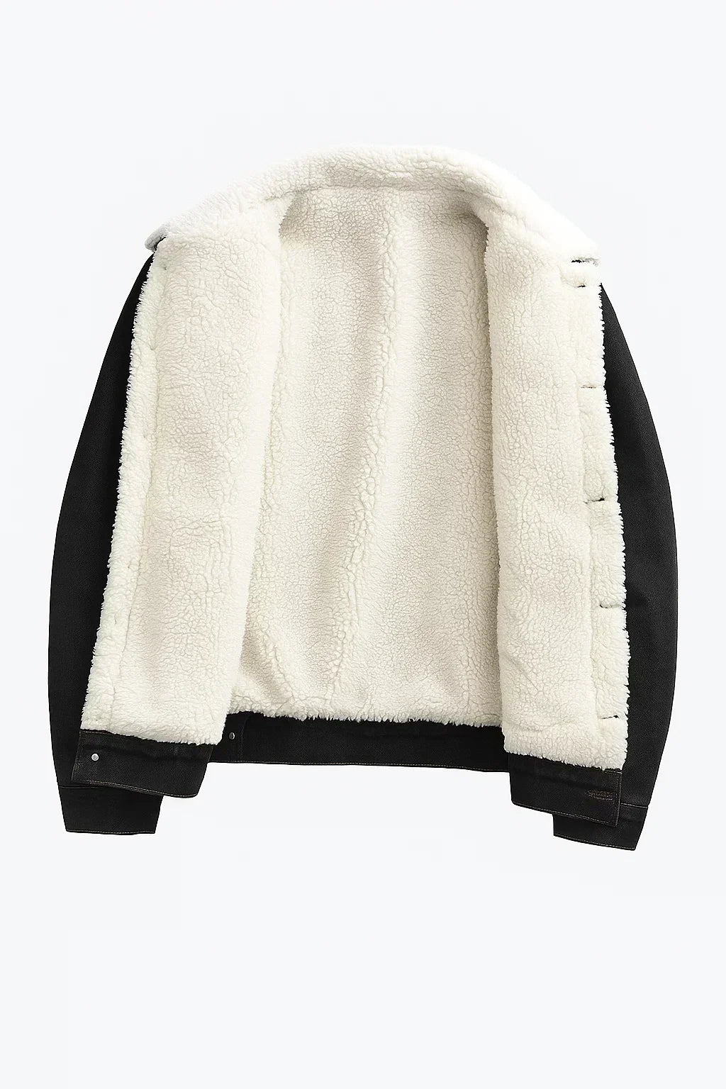 Bernard - Loose Fit Fleece Jacket Straight Cut