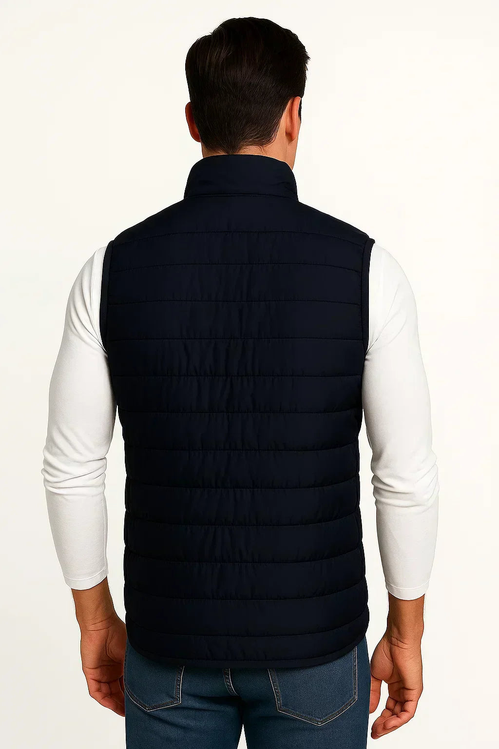 Archer - Quilted Sleeveless Vest Stand Collar