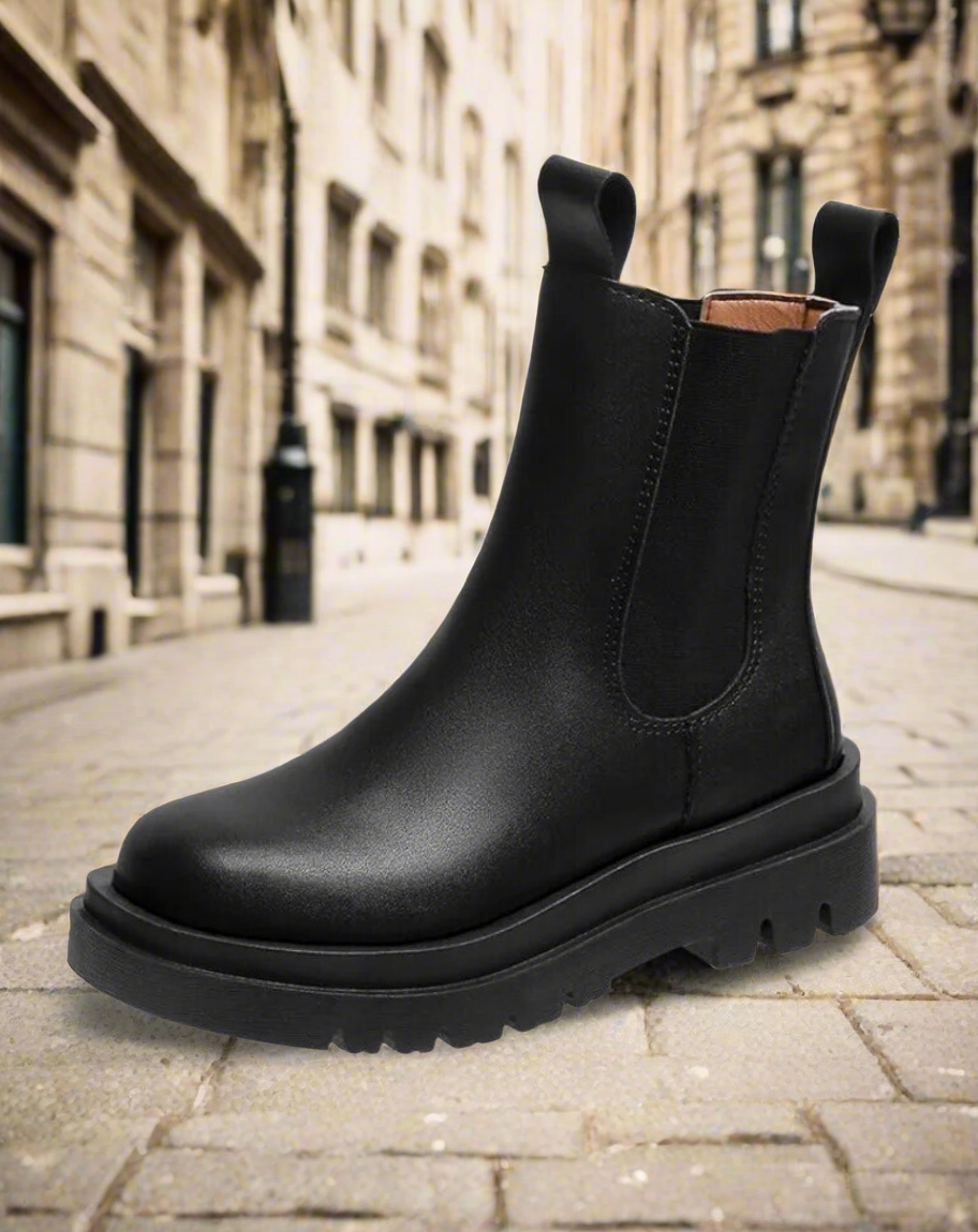 Annabelle - Classic Slip-On Chelsea Boots Thick Sole