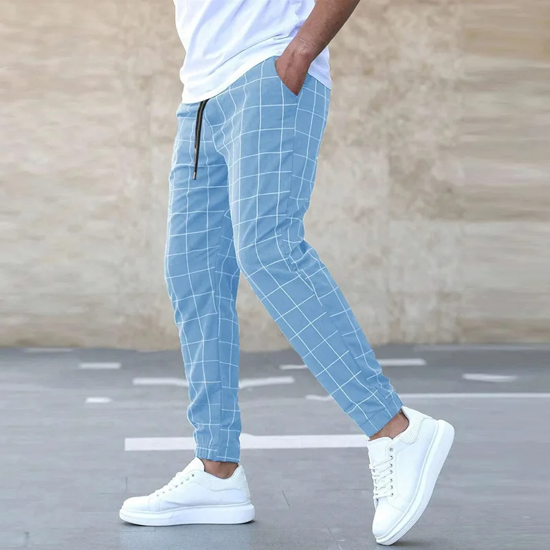 Lachlan - Checkered Jogger Pants Tapered Fit