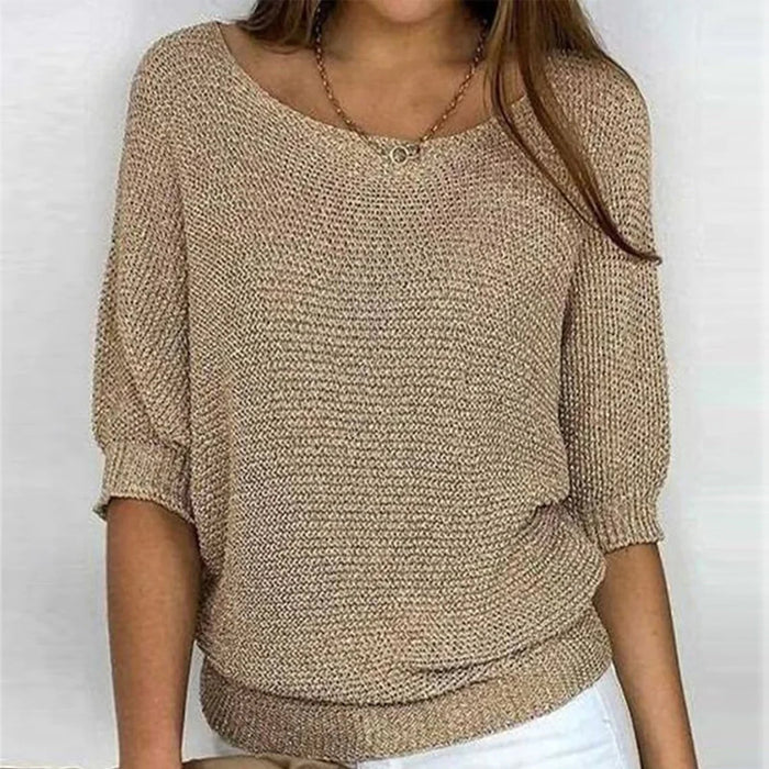 Adele - Ribbed Sweater Long Sleeve Regular Fit