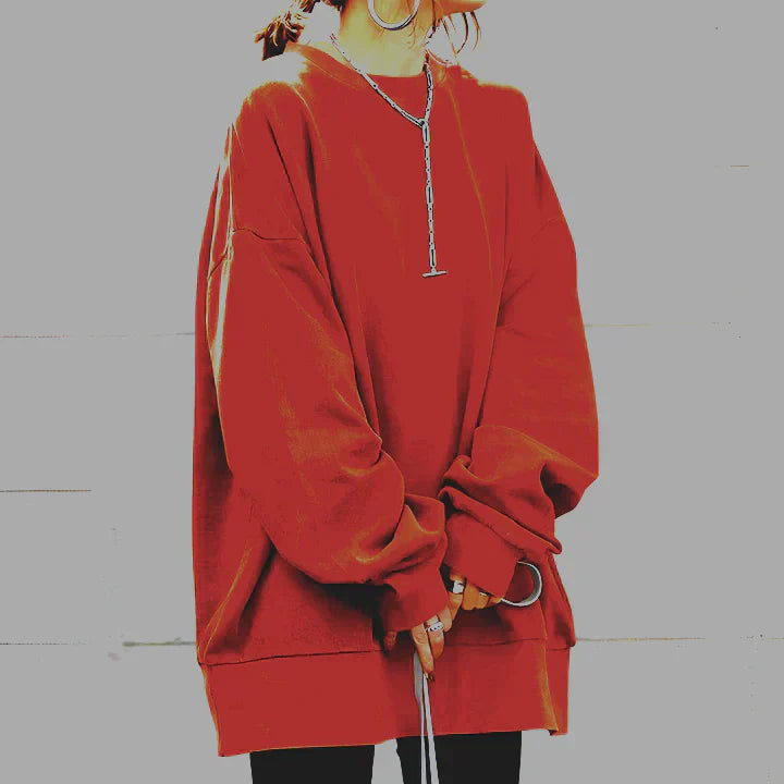 Noemi - Oversized Sweater Long Sleeve Ribbed