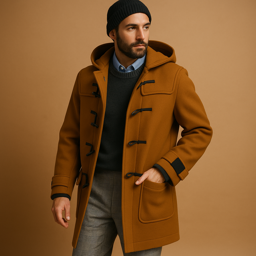 Adrian - Long Coat Relaxed Fit with Pockets