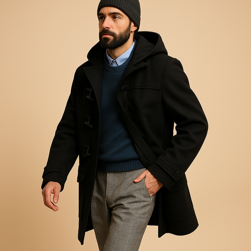 Adrian - Long Coat Relaxed Fit with Pockets