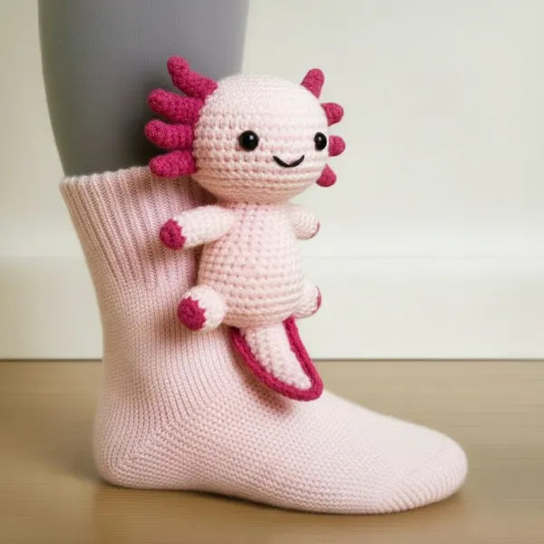 Alina - Plush 3D Animal Socks Ankle Length